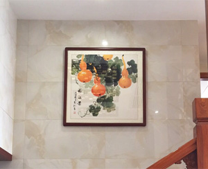 白云新城玄关字画定制、字画安装