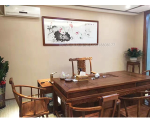 国画定制 荷花 4尺整张 书画装裱181