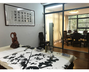 万科城胡总别墅4尺书法定制，装裱。