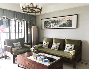 家居挂画 风水挂画 6尺对开 山水画装裱207