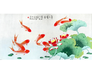 凌雪 四尺整张《年年有余》 北京美协会员