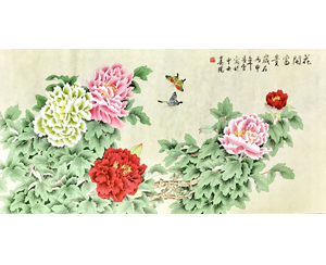 凌雪 四尺整张《花开富贵》 北京美协会员