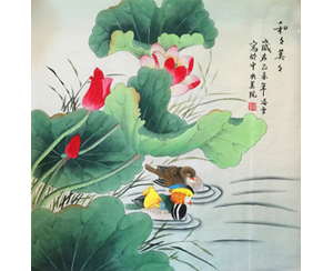 凌雪 四尺斗方《和和美美》 北京美协会员