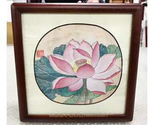 工笔花鸟 国画装裱画框