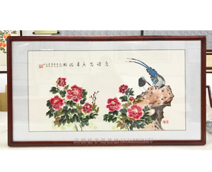 花鸟国画装裱画框