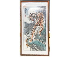 上山虎国画装裱画框