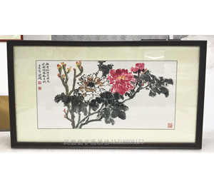 广州国画装裱画框写意花鸟