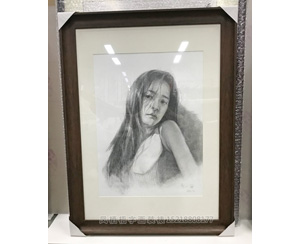广州素描人像画装裱画框