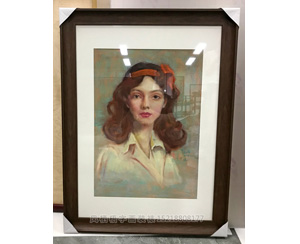 广州素描人像画装裱画框