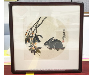 广州圆形国画 装裱画框