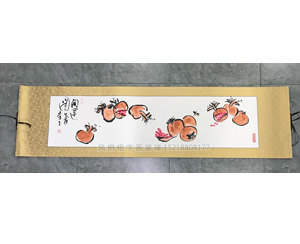 广州天河国画装裱画框《开运图》