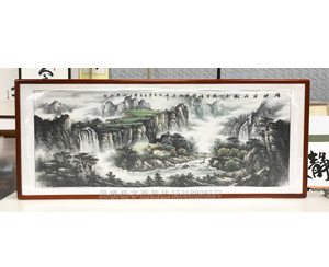 小六尺家居办公室山水画《福地安居图》已结缘