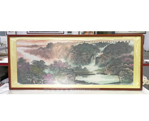 小六尺山水画 国画装裱画框