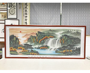 小六尺家居办公室山水画《源远流长》