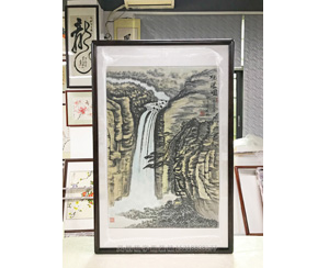 山水画装裱画框 