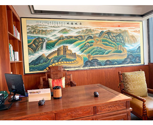 奥园广场字画结缘,装裱送货安装