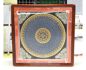 广州黄埔区 唐卡装裱 六字真言画框