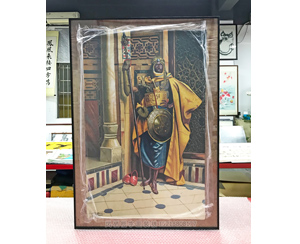 埃及树皮画 装裱铝合金画框 