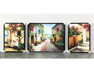 油画风景画裱框