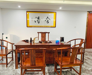 广州科学城时代E-PARK 总经理办公室茶桌书法定制