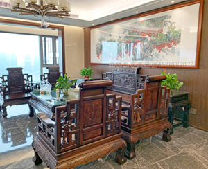 珠光新城•御景二期 4米长国画安装