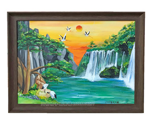广州油画装框 山水风景油画