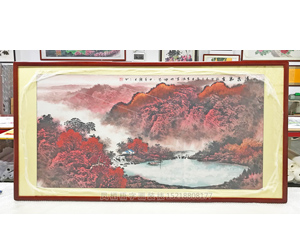 李涵 《秋清泉气香》 办公室山水画