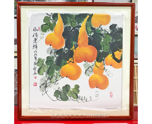 黄艺 福禄连绵 葫芦图 家居挂画