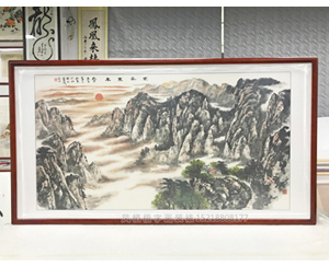 六尺整山水画裱画框 紫气东来