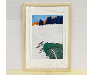 简约画裱原木色画框 