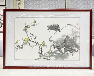 四尺三开 写意花鸟 书画裱框