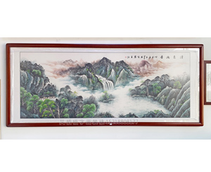 家居/办公室山水画 《清泉流香》 聚宝盆国画