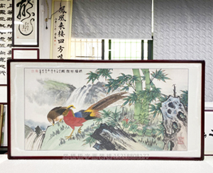 四尺整国画装裱《锦绣前程》