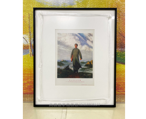 铝合金画框装裱 毛主席版画