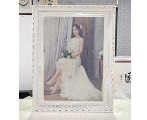 十字绣装裱画框 白金画框 