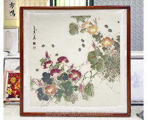 四尺斗方 国画装裱画框 花鸟图