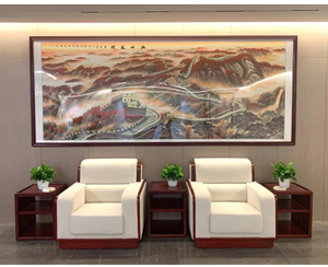 天河珠江新城 4米大幅画框拆装裱